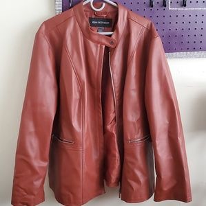 Cognac moto jacket